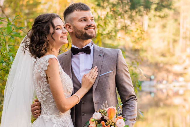 wedding couple in San Diego