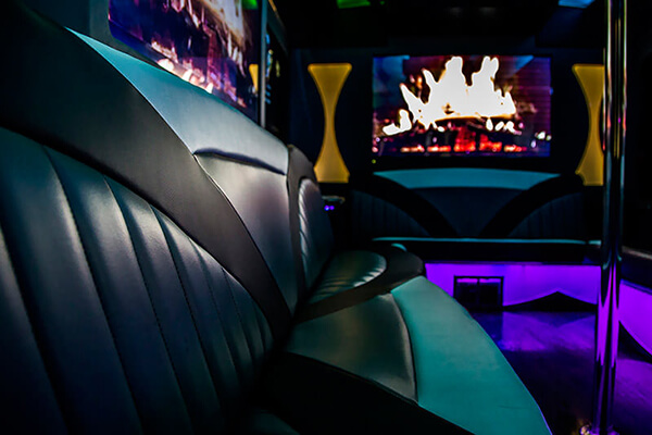 limo bus interior