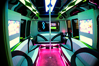limo/party bus rentals interior