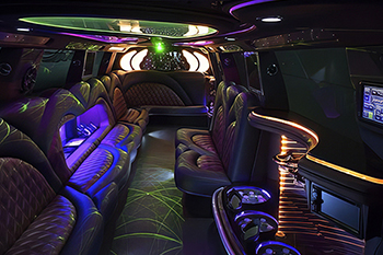 20 passenger limo interior